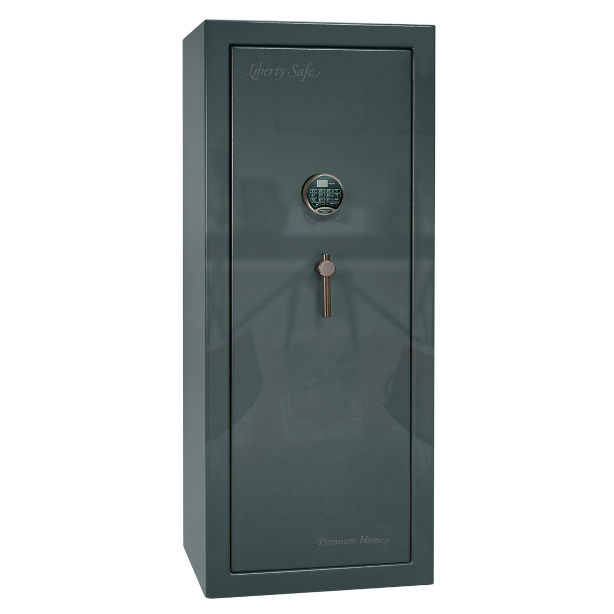 Premium Home Series | Level 7 Security | 2 Hour Fire Protection | 17 | Dimensions: 59.25&quot;(H) x 24&quot;(W) x 20.25&quot;(D) | Forest Mist Gloss - Closed Door